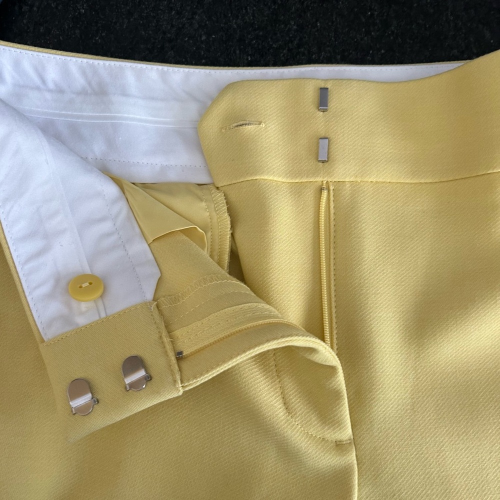 Beautiful Butter Yellow LOFT Marisa Ankle Trousers - Size 8. NWOT - Picture 3 of 6